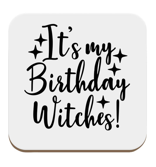 It's my birthday witches!set of four coasters