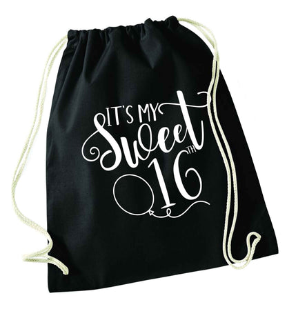 It's my sweet 16thblack drawstring bag