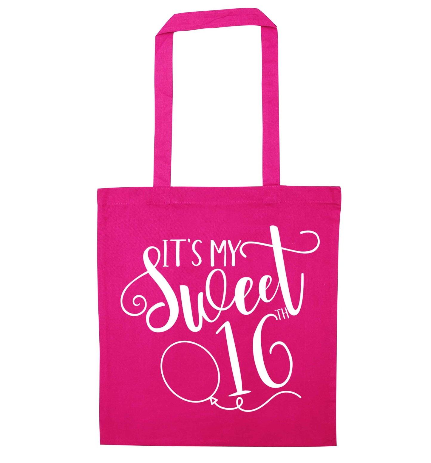 It's my sweet 16thpink tote bag