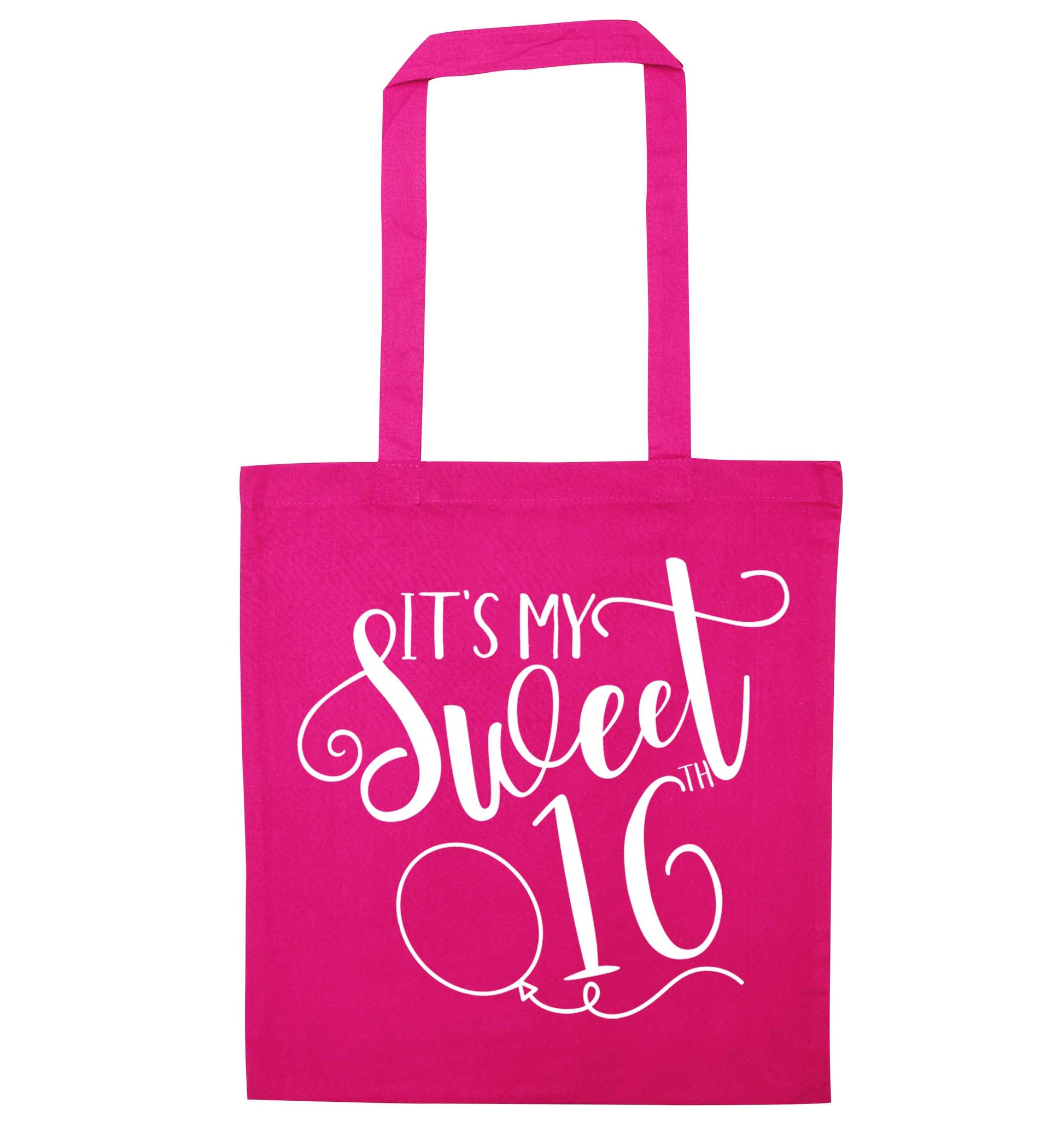 It's my sweet 16thpink tote bag