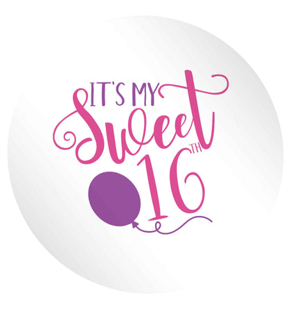 It's my sweet 16th24 @ 45mm matt circle stickers