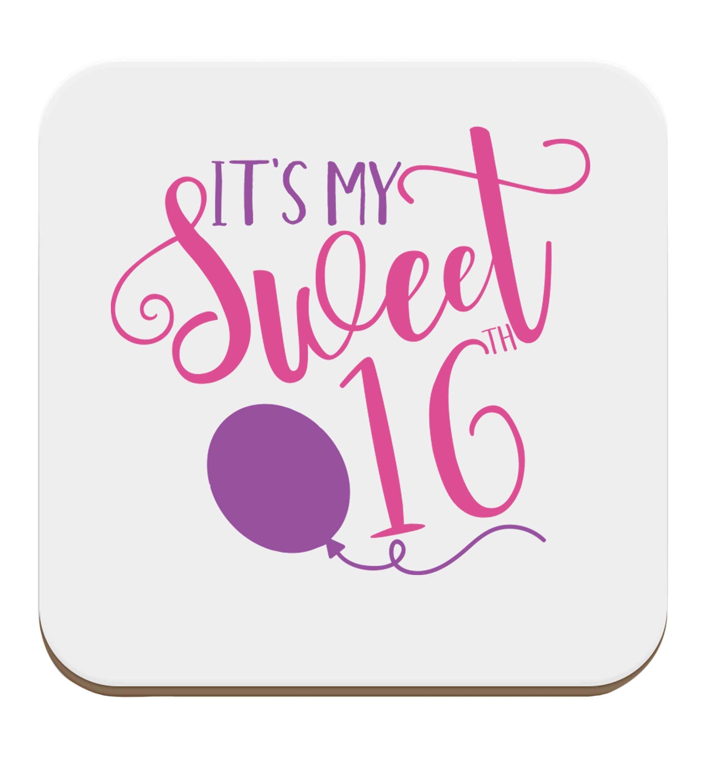 It's my sweet 16thset of four coasters
