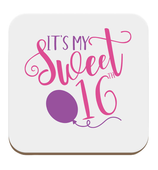It's my sweet 16thset of four coasters