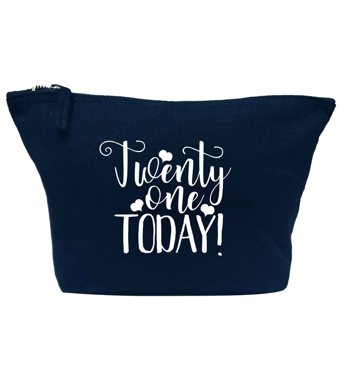 Twenty one today!navy makeup bag