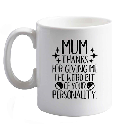 10 oz Favourite Type Pan Pancake ceramic mug right handed
