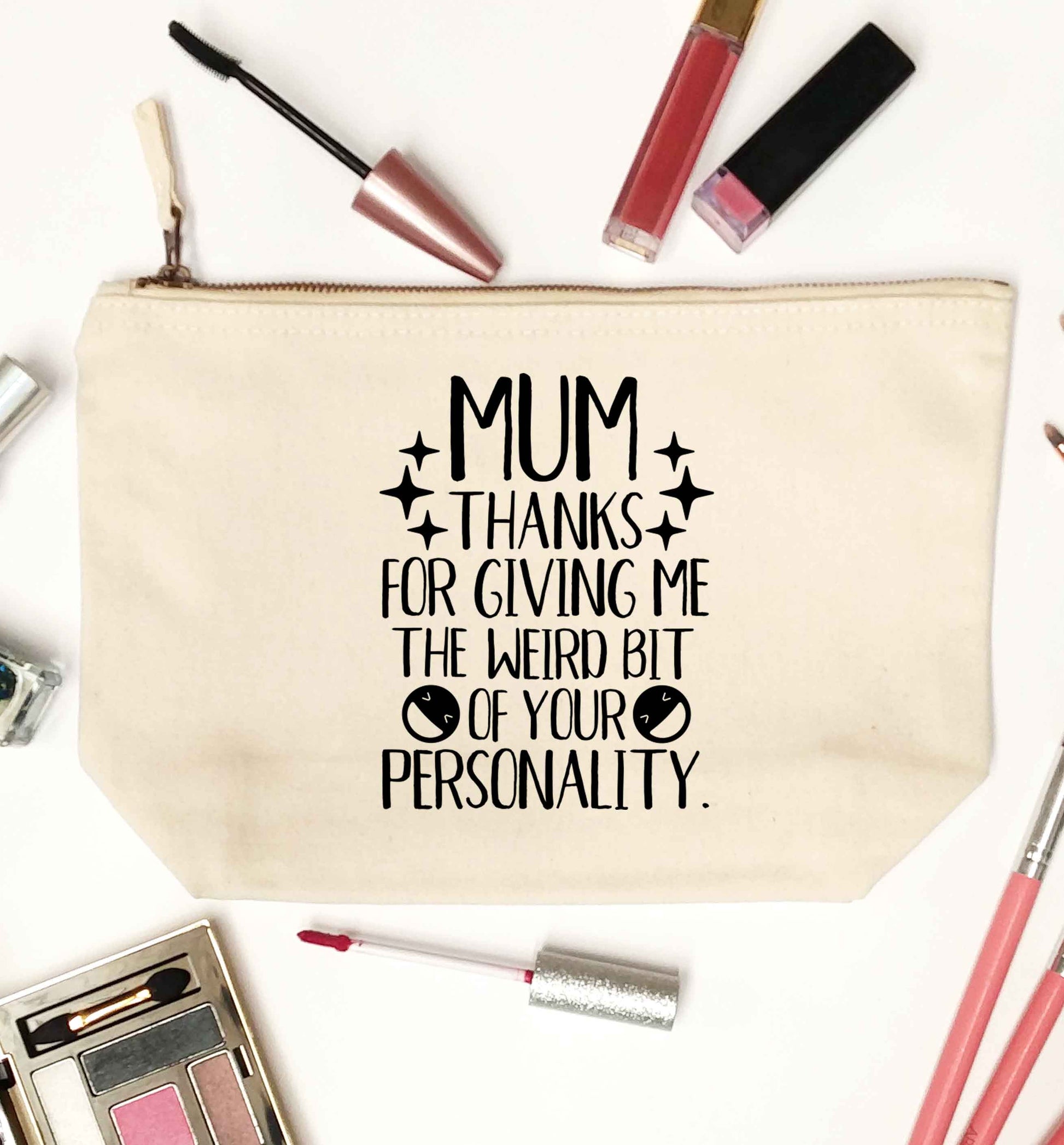 Mum, I love you more than halloumi and if you know me at all you know how deep that is natural makeup bag