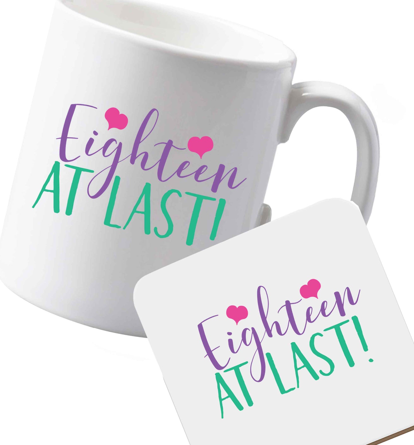 10 oz Ceramic mug and coaster Favourite Type Pan Pancake both sides