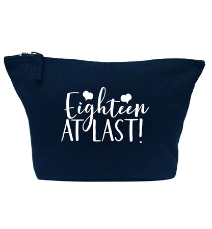Eighteen at last!navy makeup bag