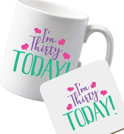 10 oz Ceramic mug and coaster Favourite Type Pan Pancake both sides