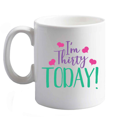 10 oz Favourite Type Pan Pancake ceramic mug right handed