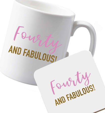 10 oz Ceramic mug and coaster Favourite Type Pan Pancake both sides