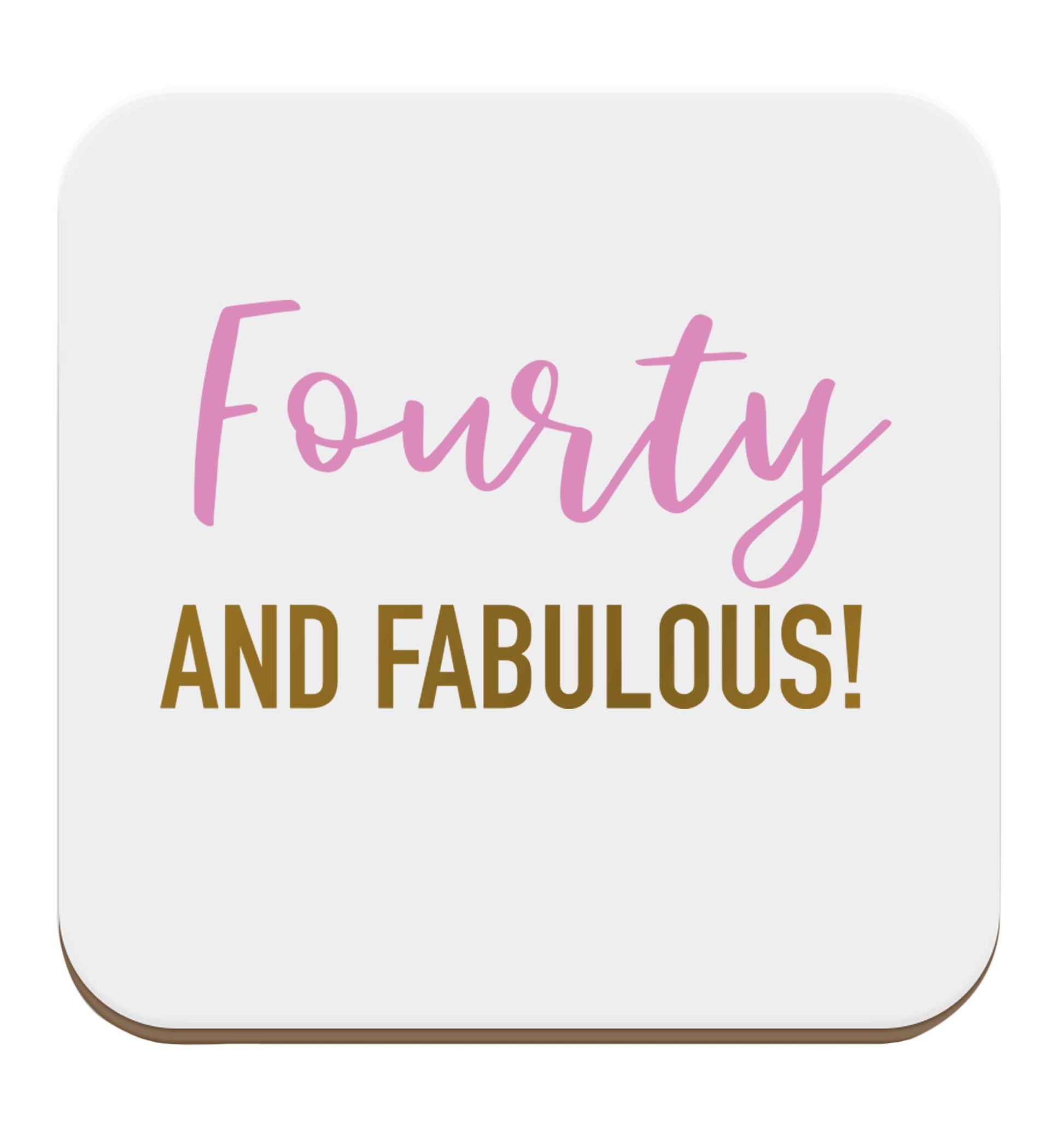 Fourty and fabulous set of four coasters