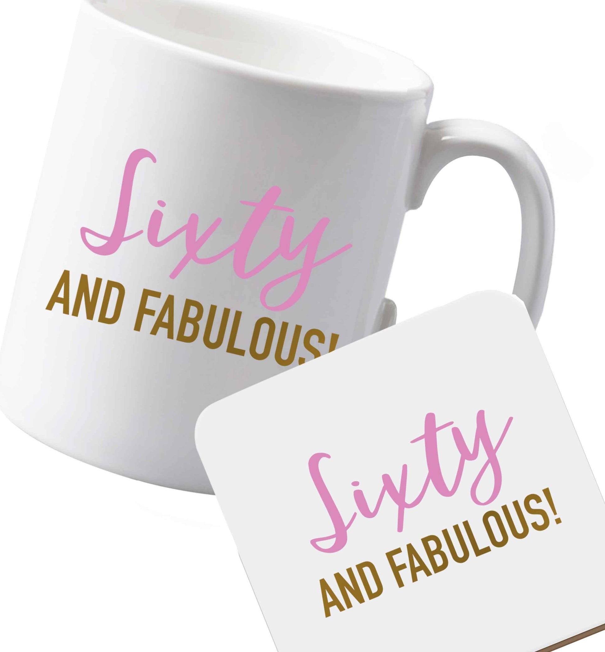 10 oz Ceramic mug and coaster Favourite Type Pan Pancake both sides