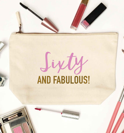 Sixty and fabulous natural makeup bag