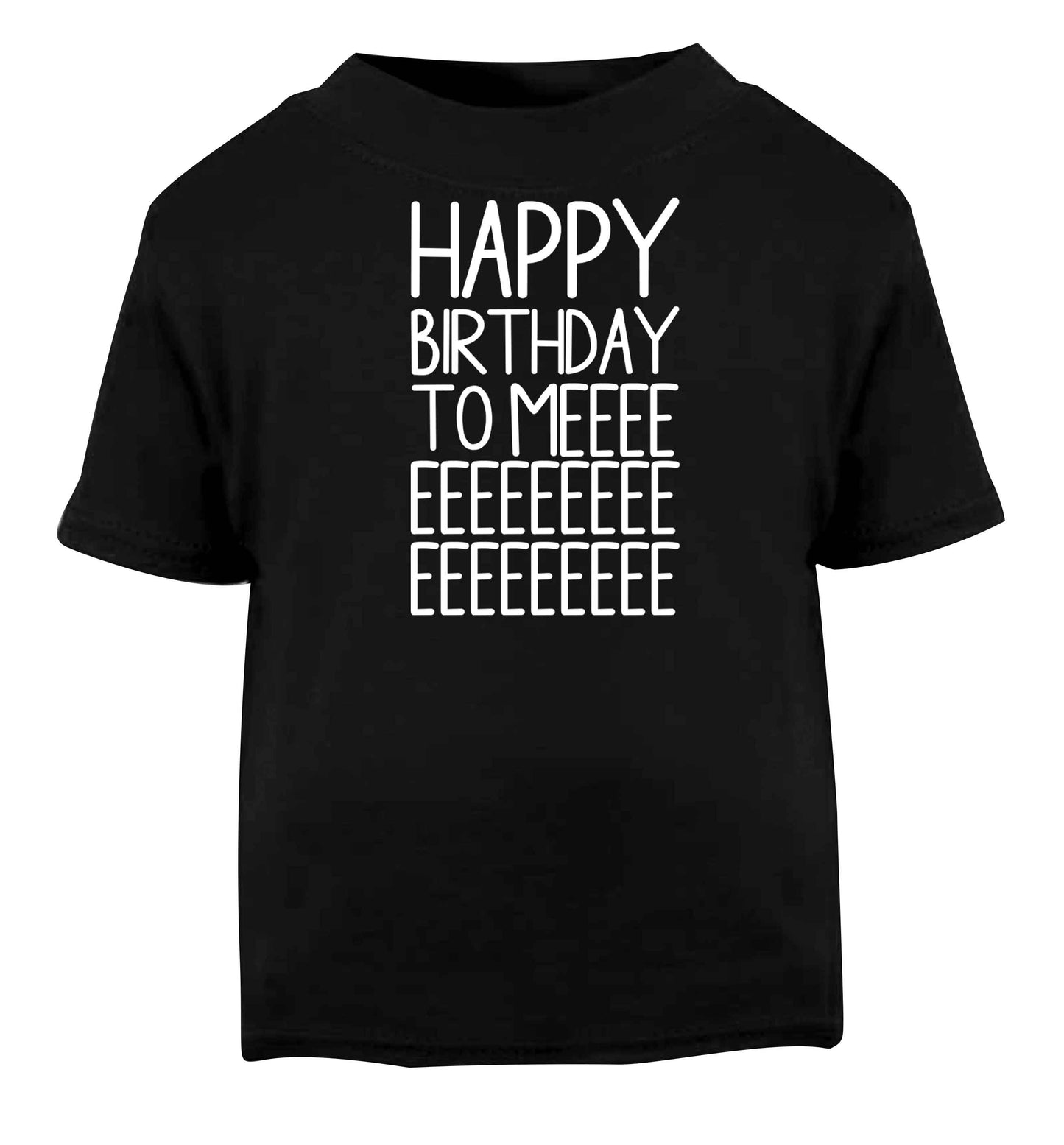 Happy birthday to me Black baby toddler Tshirt 2 years