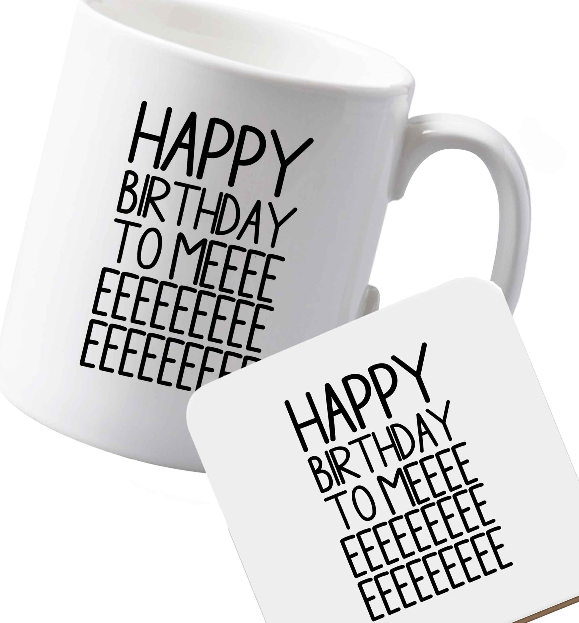 10 oz Ceramic mug and coaster Favourite Type Pan Pancake both sides
