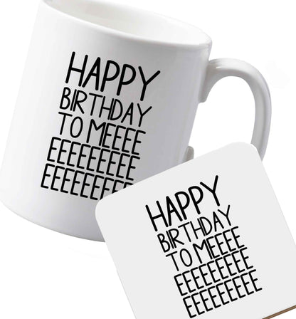 10 oz Ceramic mug and coaster Favourite Type Pan Pancake both sides