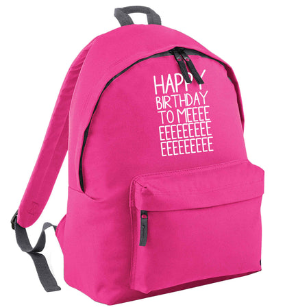 Happy birthday to me pink adults backpack