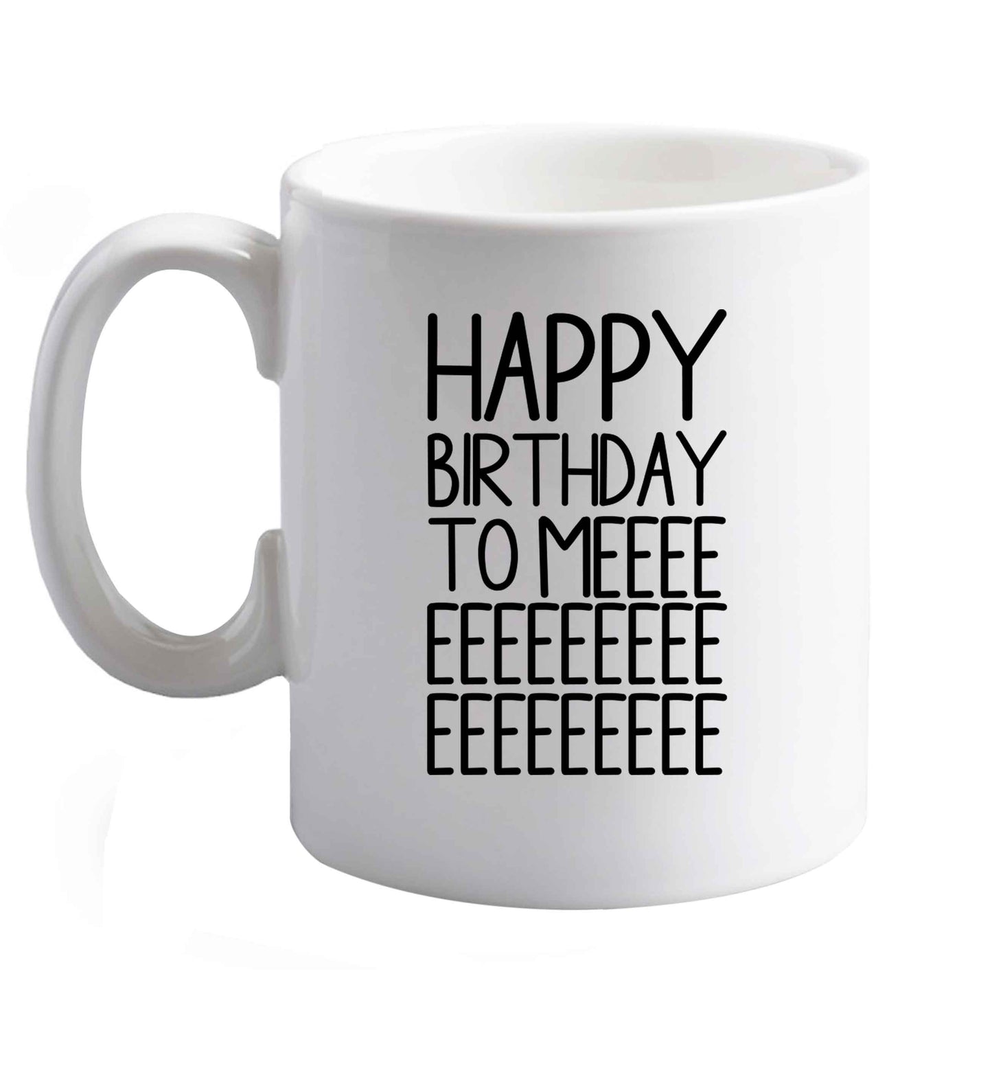 10 oz Favourite Type Pan Pancake ceramic mug right handed