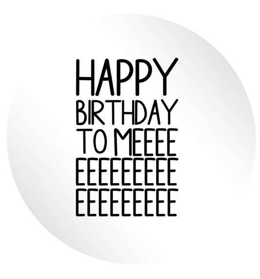 Happy birthday to me 24 @ 45mm matt circle stickers