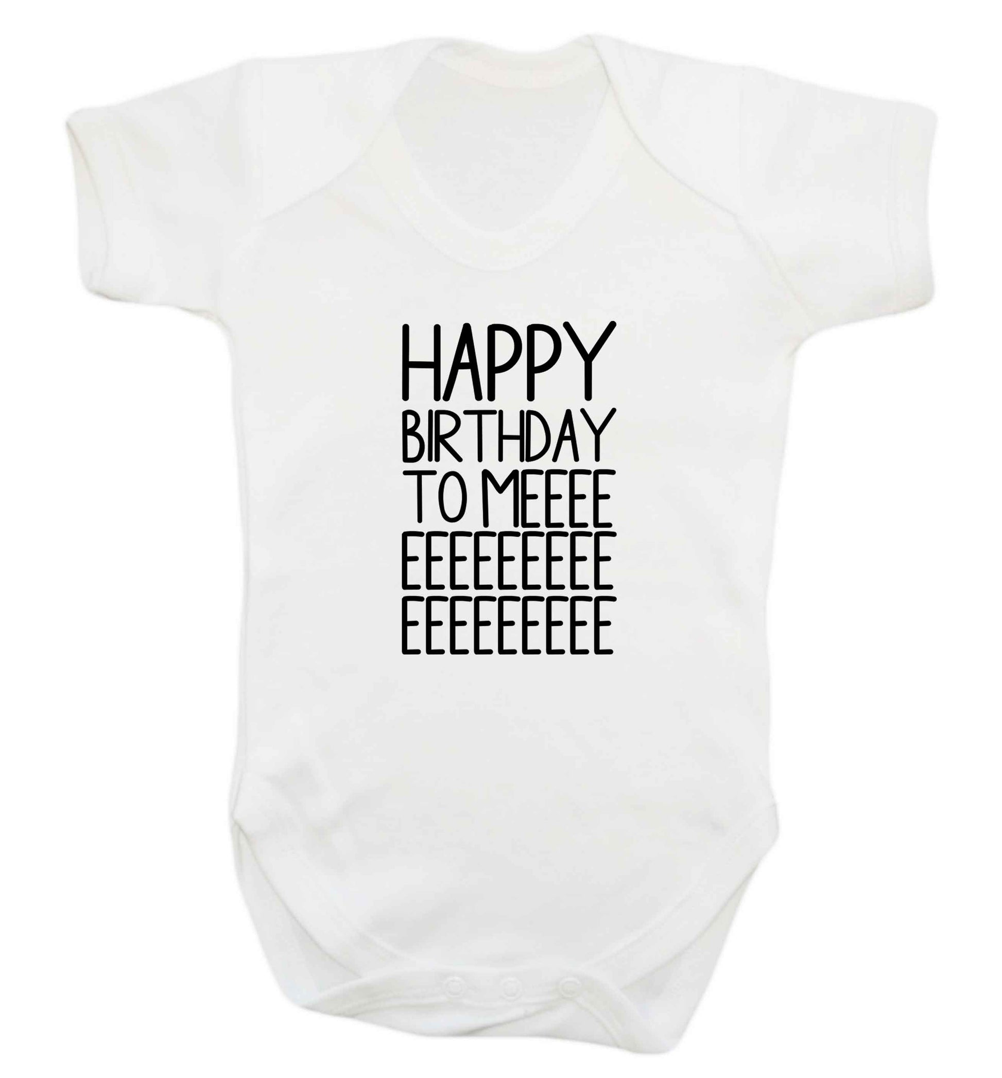 Happy birthday to me baby vest white 18-24 months