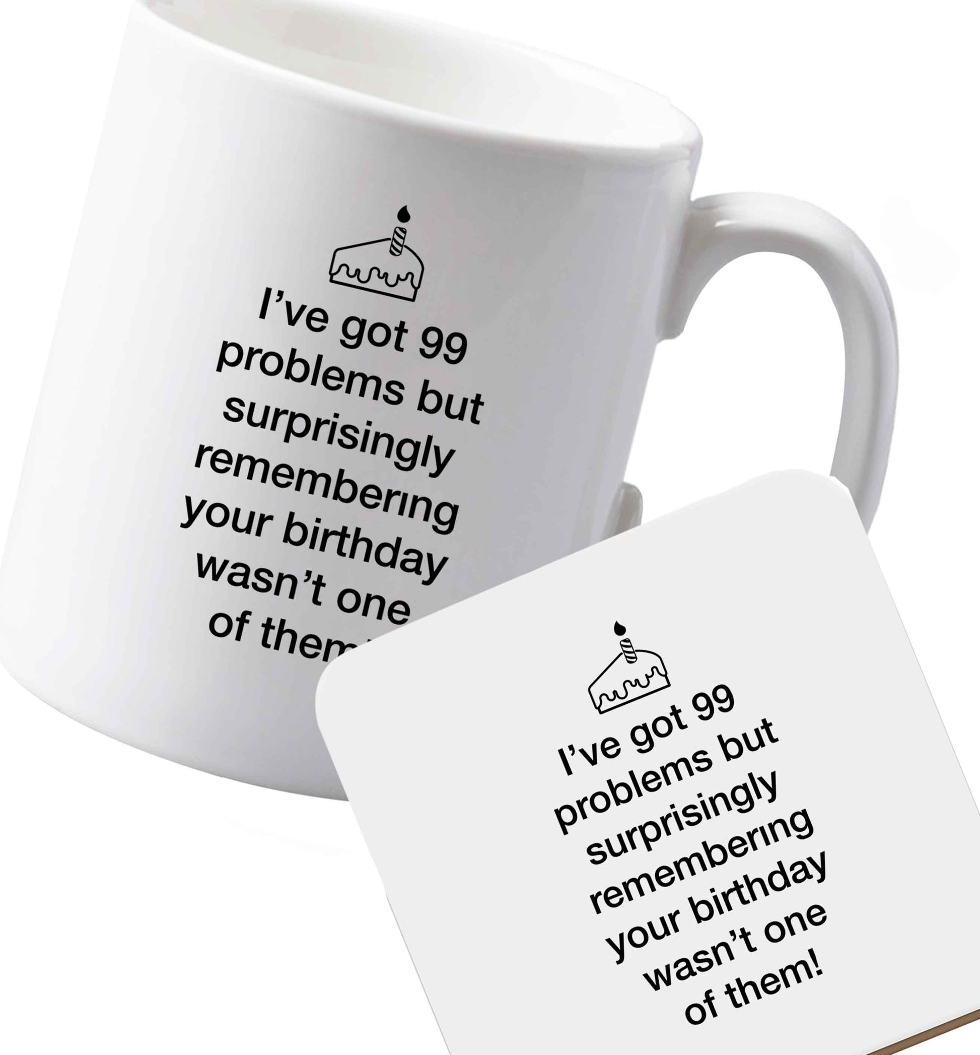 10 oz Ceramic mug and coaster Favourite Type Pan Pancake both sides