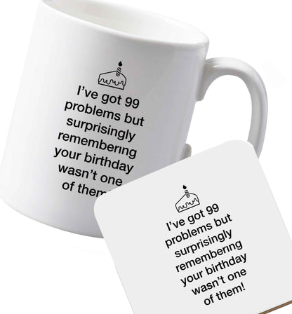 10 oz Ceramic mug and coaster Favourite Type Pan Pancake both sides