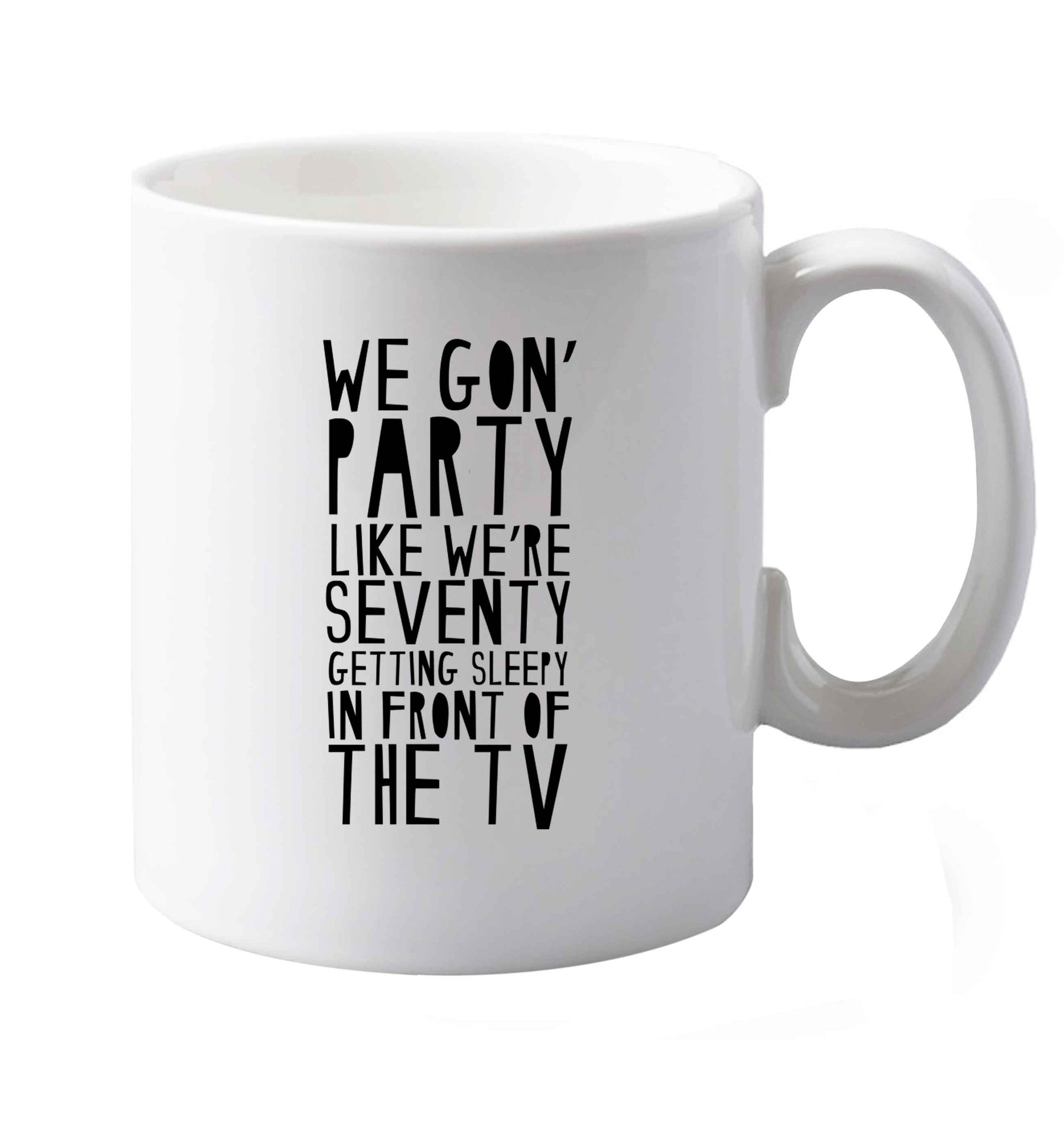 10 oz Favourite Type Pan Pancake ceramic mug both sides