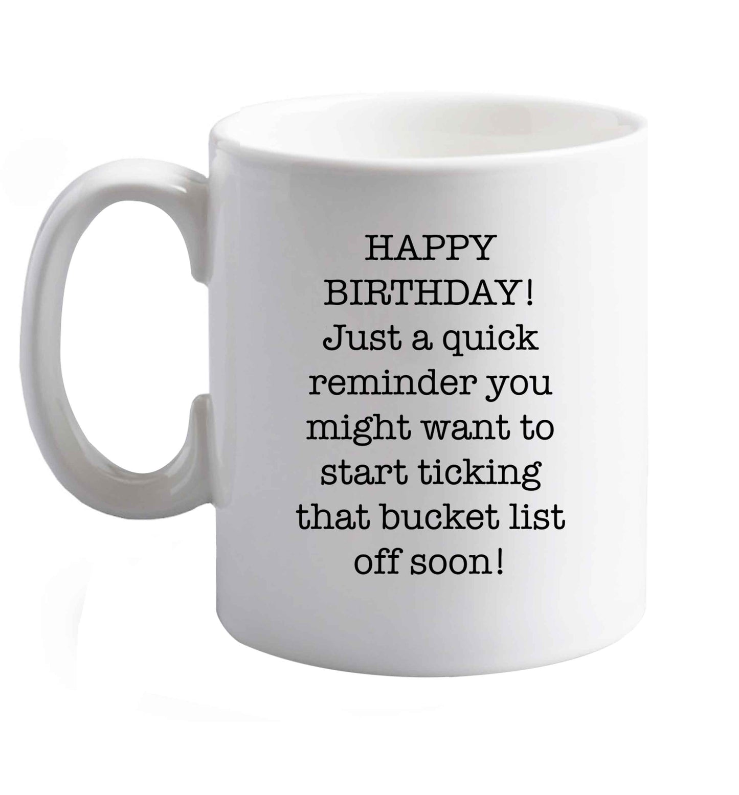 10 oz Favourite Type Pan Pancake ceramic mug right handed