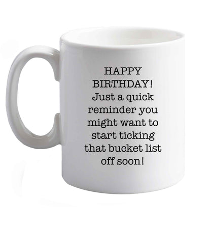 10 oz Favourite Type Pan Pancake ceramic mug right handed