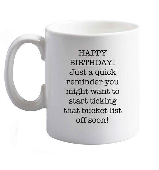 10 oz Favourite Type Pan Pancake ceramic mug right handed