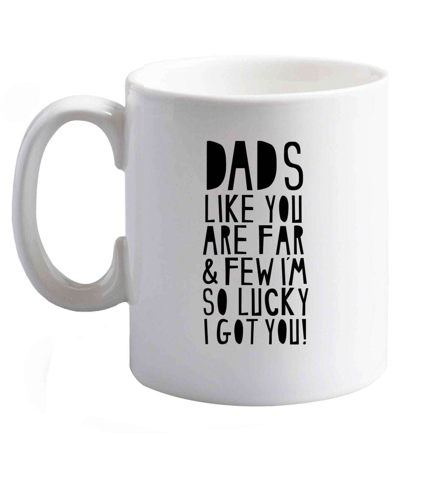 10 oz Favourite Type Pan Pancake ceramic mug right handed