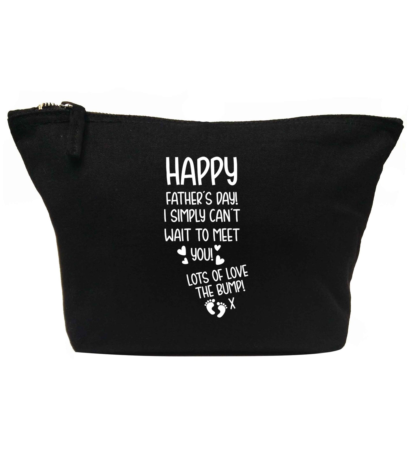 Happy Father's day daddy I can't wait to meet you lot's of love the bump! | Makeup / wash bag