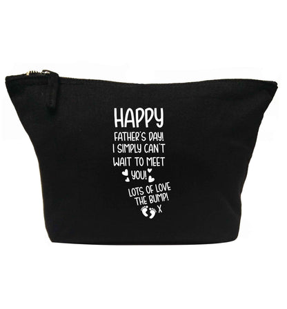 Happy Father's day daddy I can't wait to meet you lot's of love the bump! | Makeup / wash bag