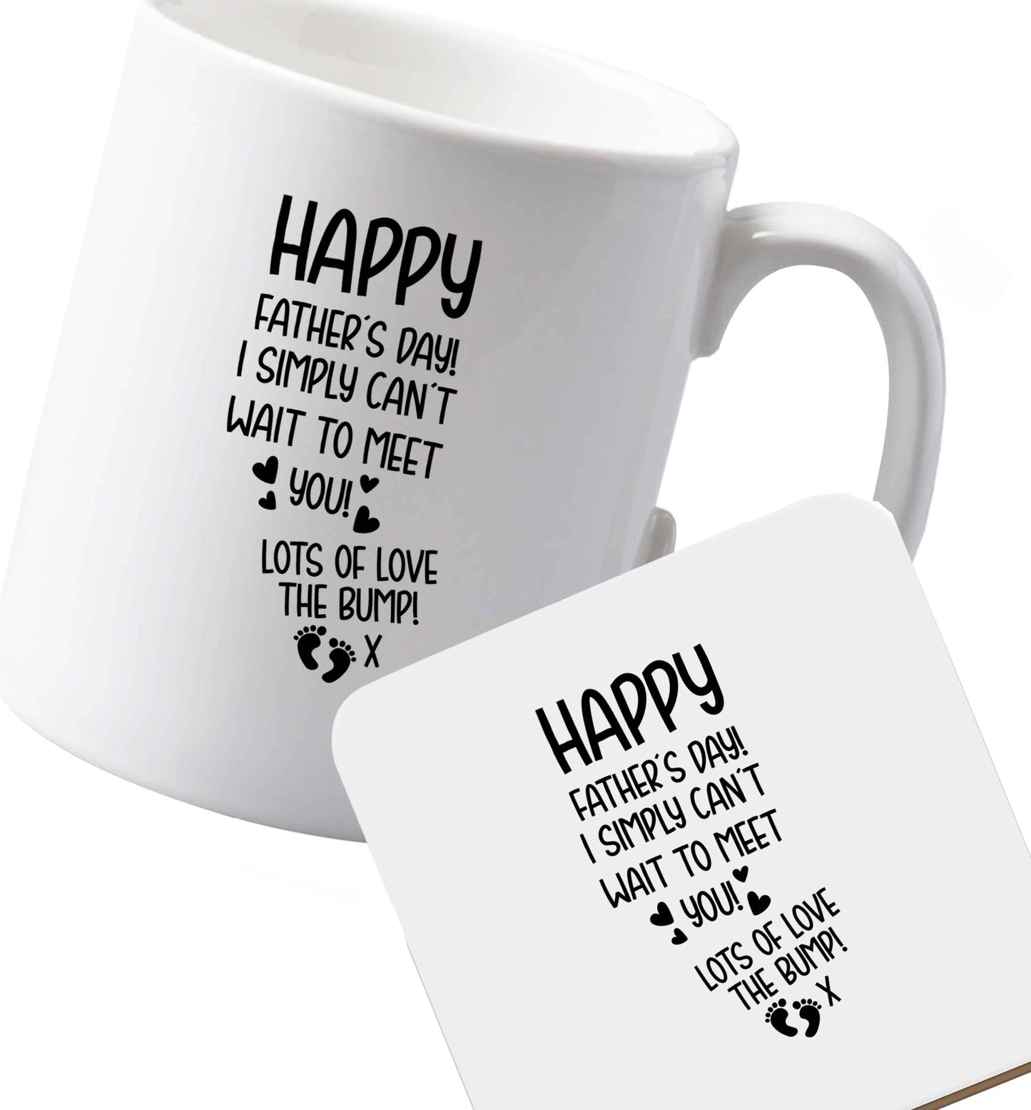 10 oz Ceramic mug and coaster Favourite Type Pan Pancake both sides