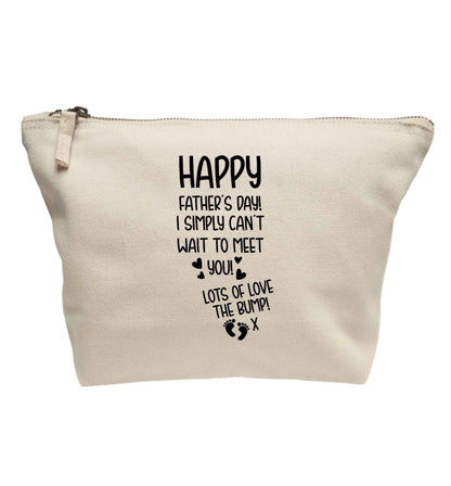 Happy Father's day daddy I can't wait to meet you lot's of love the bump! | Makeup / wash bag