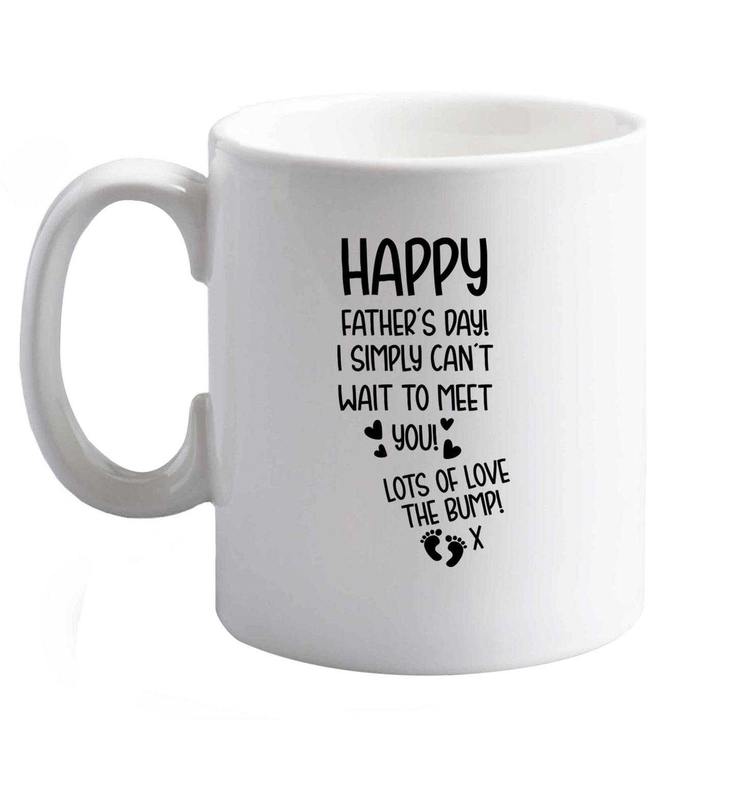 10 oz Favourite Type Pan Pancake ceramic mug right handed