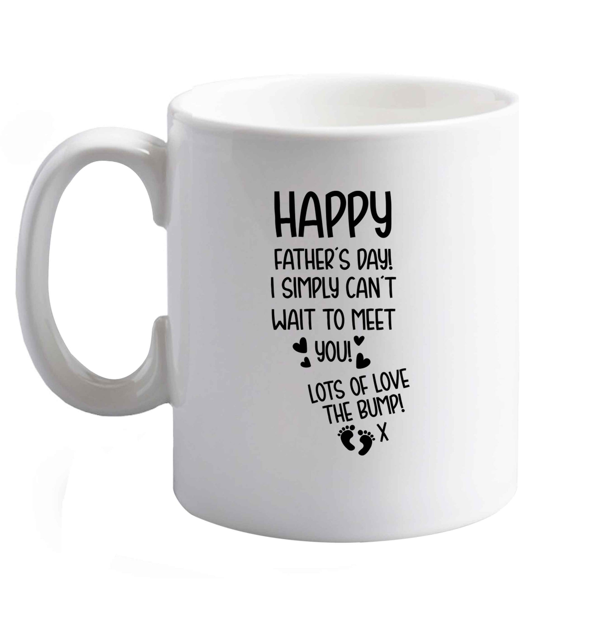 10 oz Favourite Type Pan Pancake ceramic mug right handed