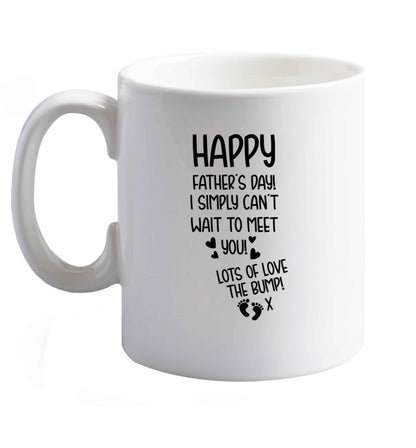 10 oz Favourite Type Pan Pancake ceramic mug right handed