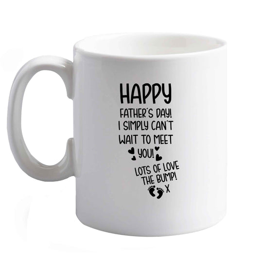 10 oz Favourite Type Pan Pancake ceramic mug right handed