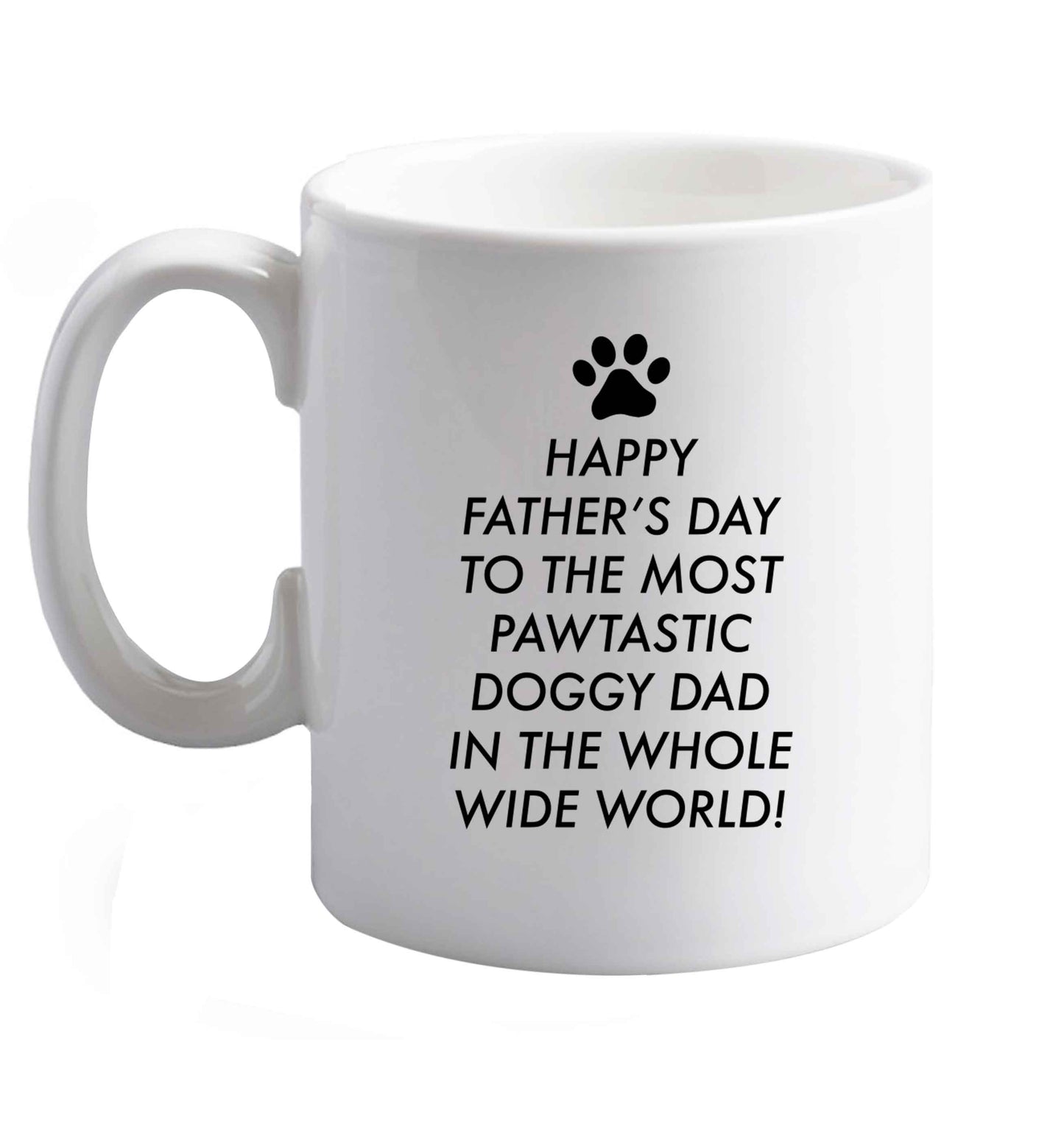 10 oz Favourite Type Pan Pancake ceramic mug right handed