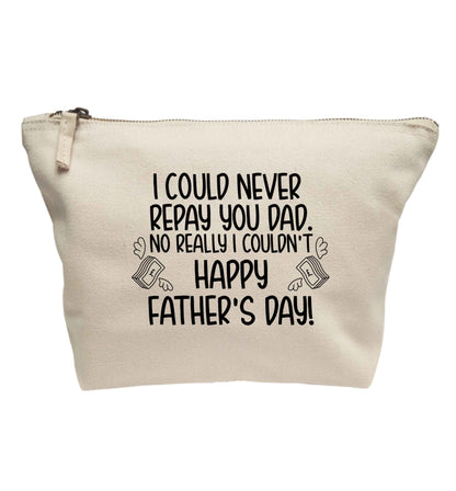 I could never repay you dad. No I really couldn't happy Father's day! | Makeup / wash bag