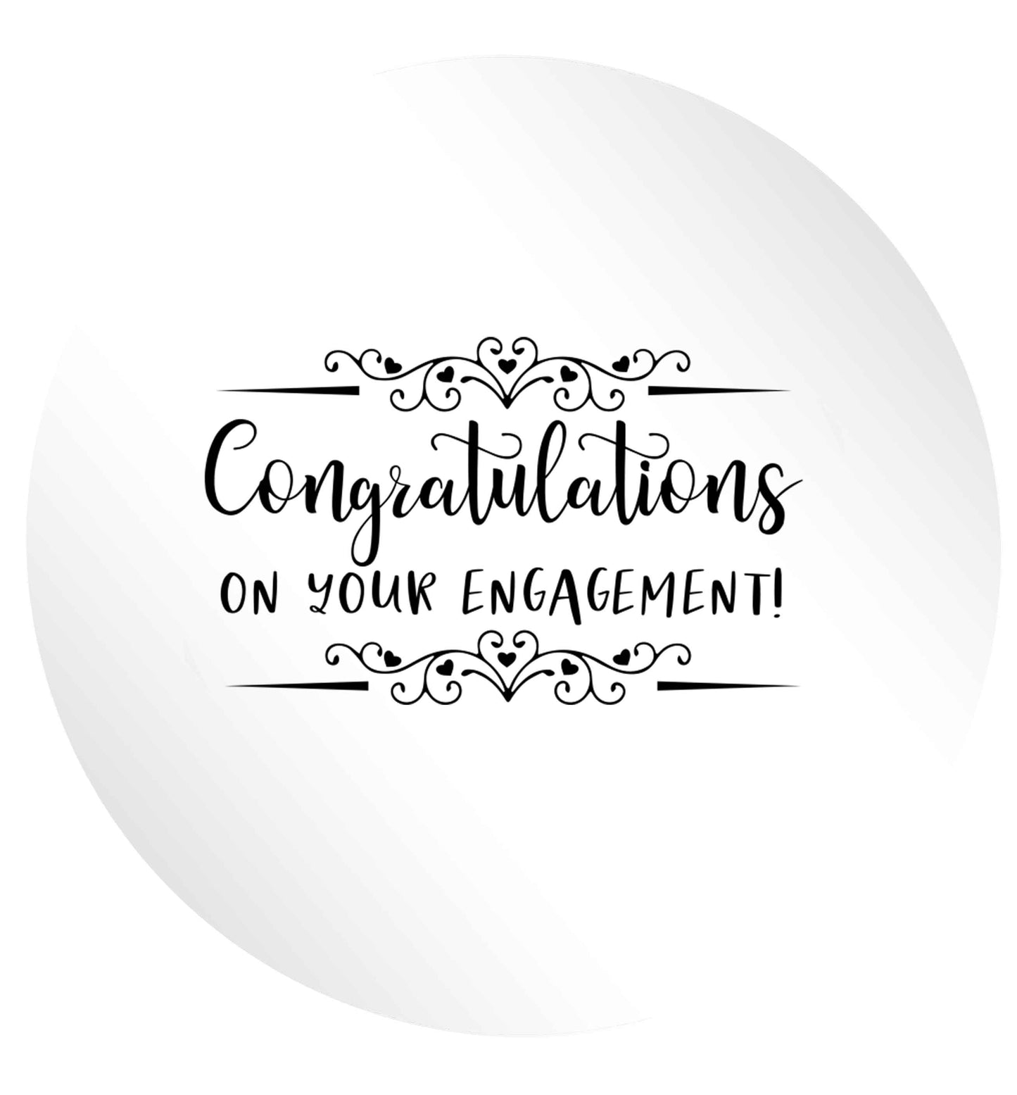 Congratulations on your engagement 24 @ 45mm matt circle stickers