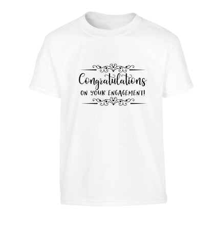 Congratulations on your engagement Children's white Tshirt 12-13 Years