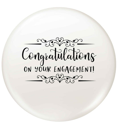 Congratulations on your engagement small 25mm Pin badge