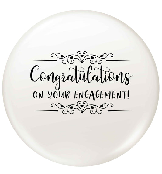 Congratulations on your engagement small 25mm Pin badge