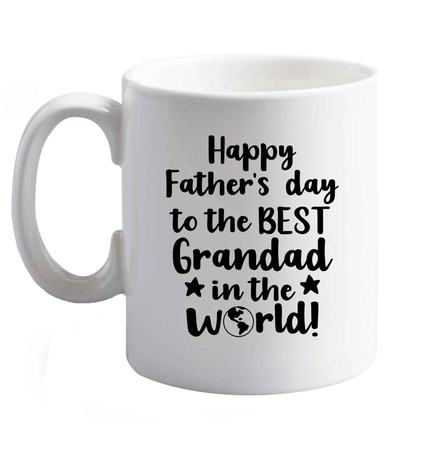 10 oz Favourite Type Pan Pancake ceramic mug right handed