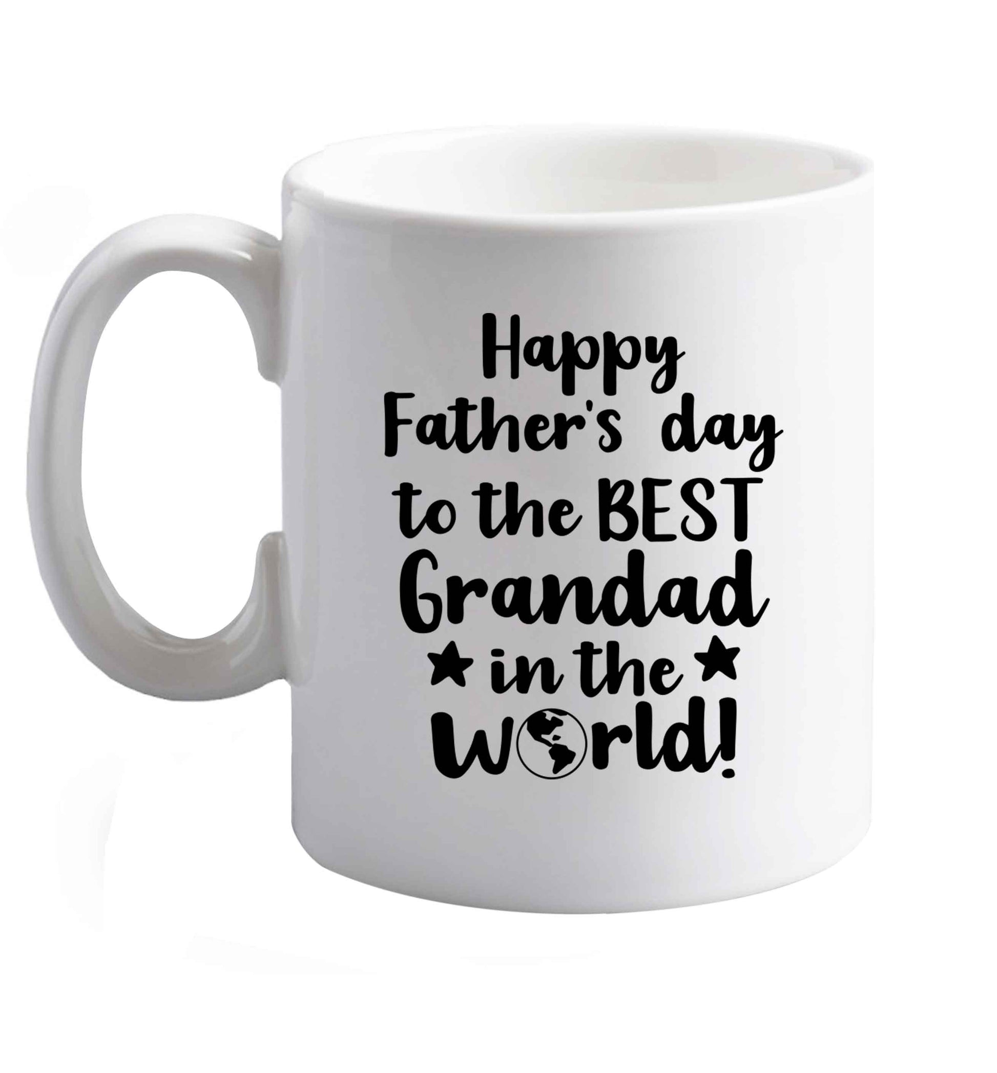10 oz Favourite Type Pan Pancake ceramic mug right handed