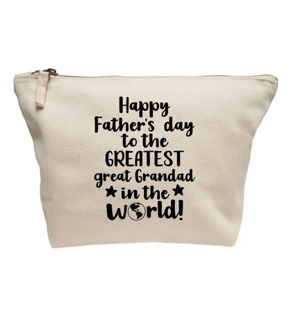 Happy Father's day to the greatest great grandad in the world | Makeup / wash bag