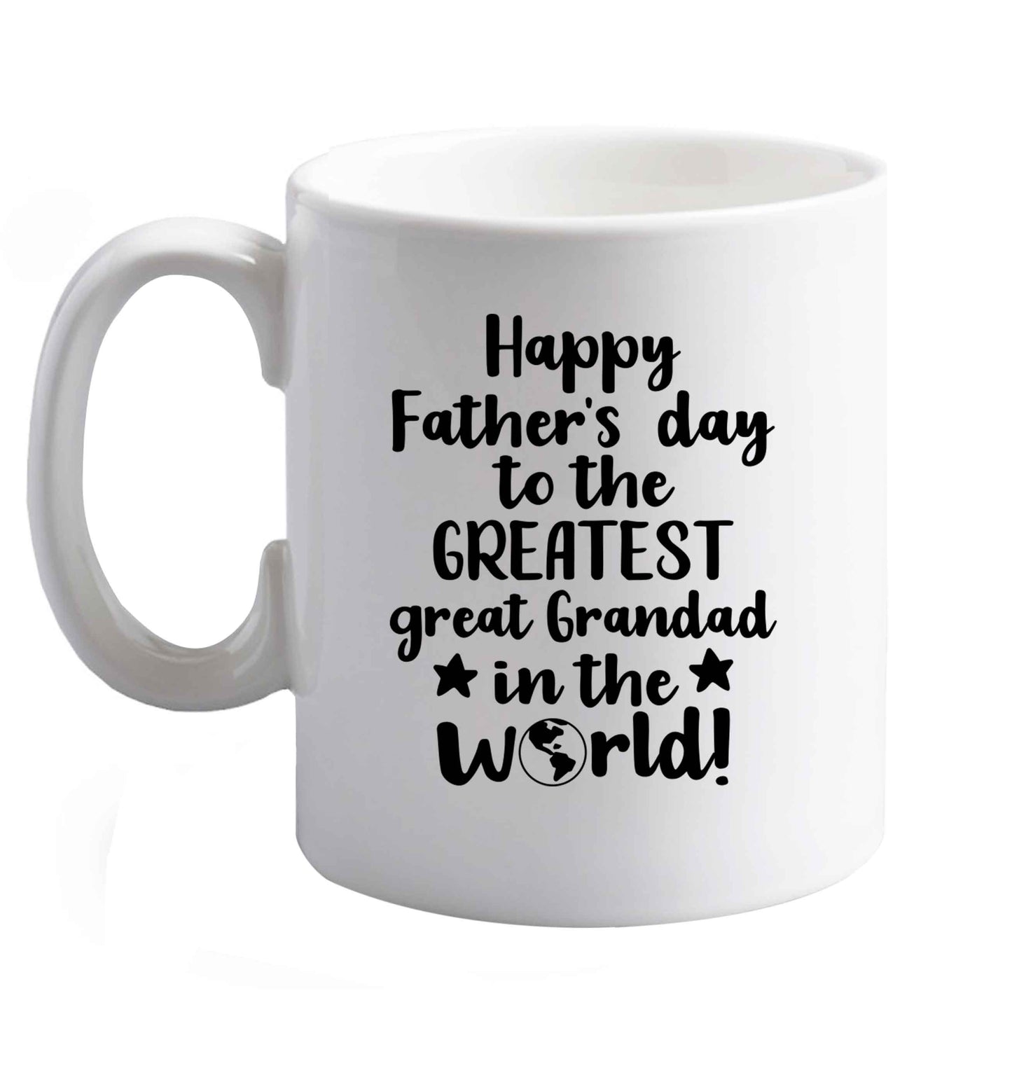 10 oz Favourite Type Pan Pancake ceramic mug right handed
